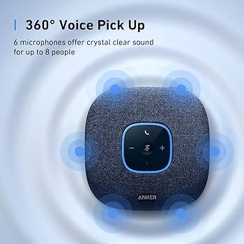 Amazon.com: Anker PowerConf S3 Bluetooth Speakerphone, Enhanced